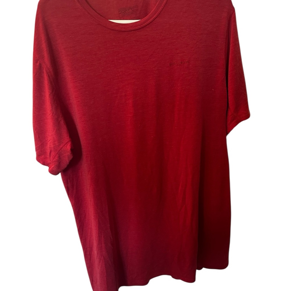 Patagonia Red Short Sleeve Mens L Tee